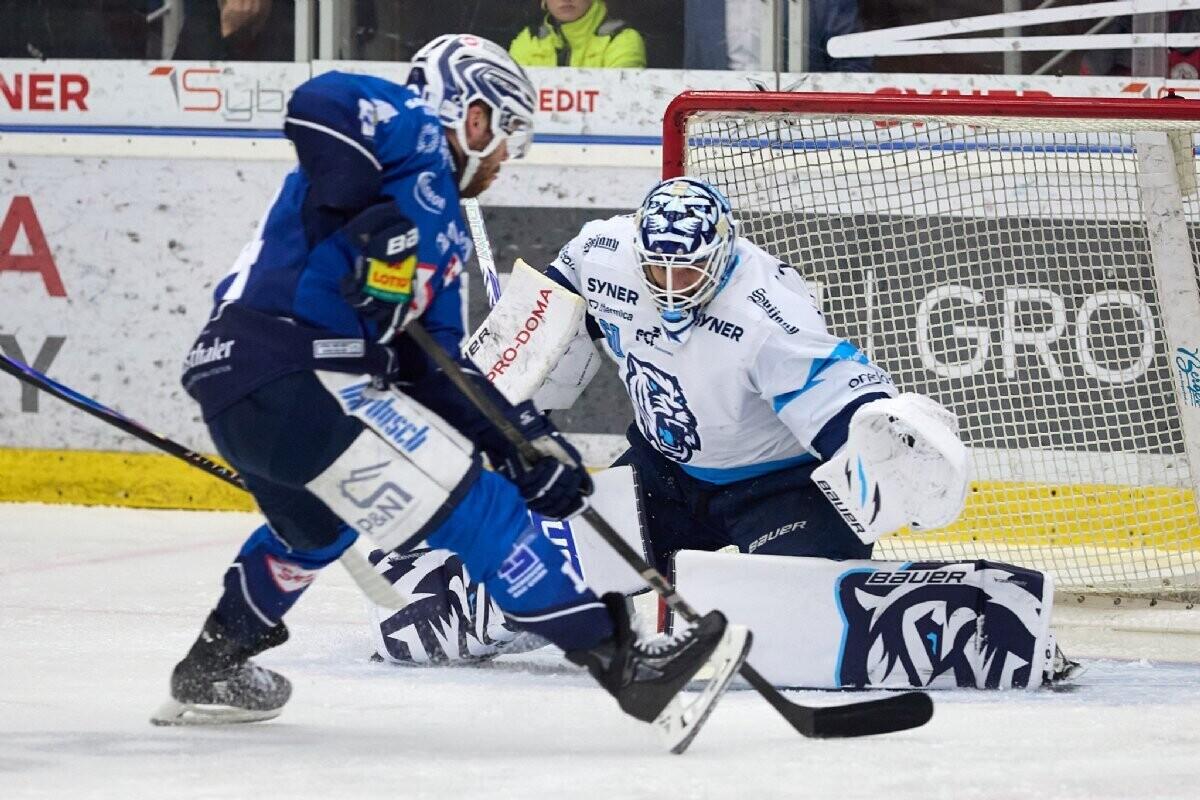 S Drážďany se Bílí Tygři utkali v únoru během olympijské přestávky, foto: www.hcbilitygri.cz